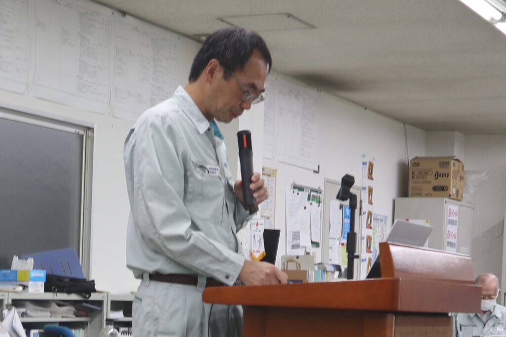 令和6年10月 朝礼を実施しました