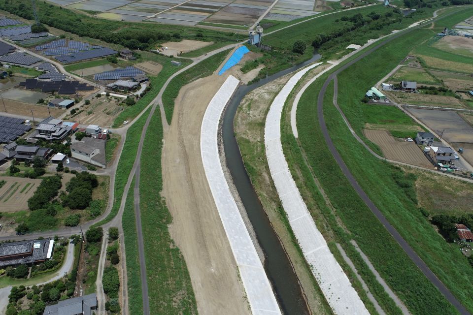 R6旗川右岸奥戸町地先低水護岸工事